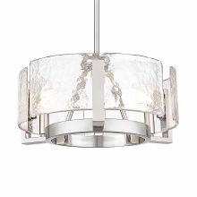 Golden Canada 3164-3 PW-HWG - Golden Lighting Aenon 3-light Chandelier in Pewter